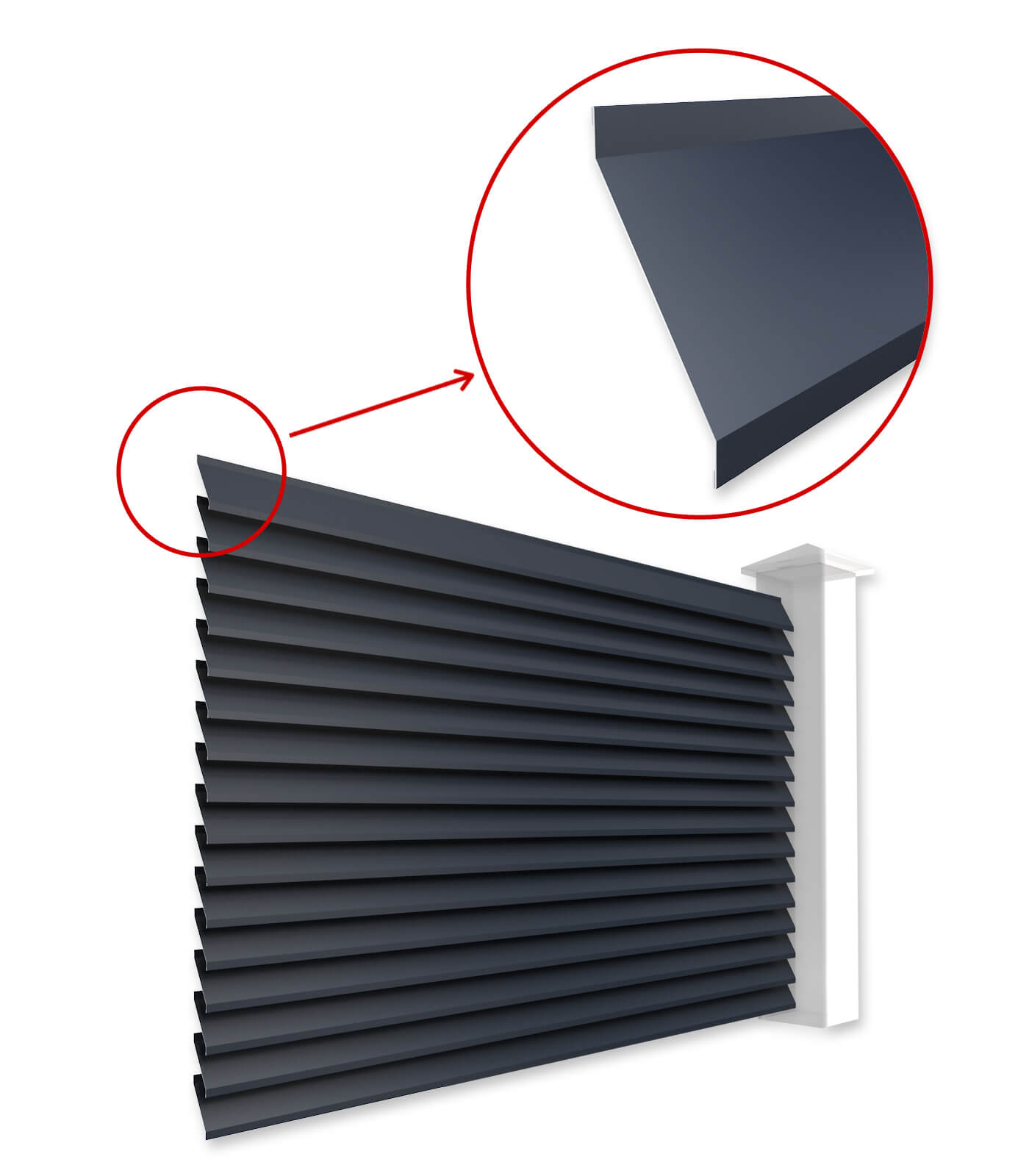 Ламели Жалюзи ЭКО-Z для забора-жалюзи в Кызылорде