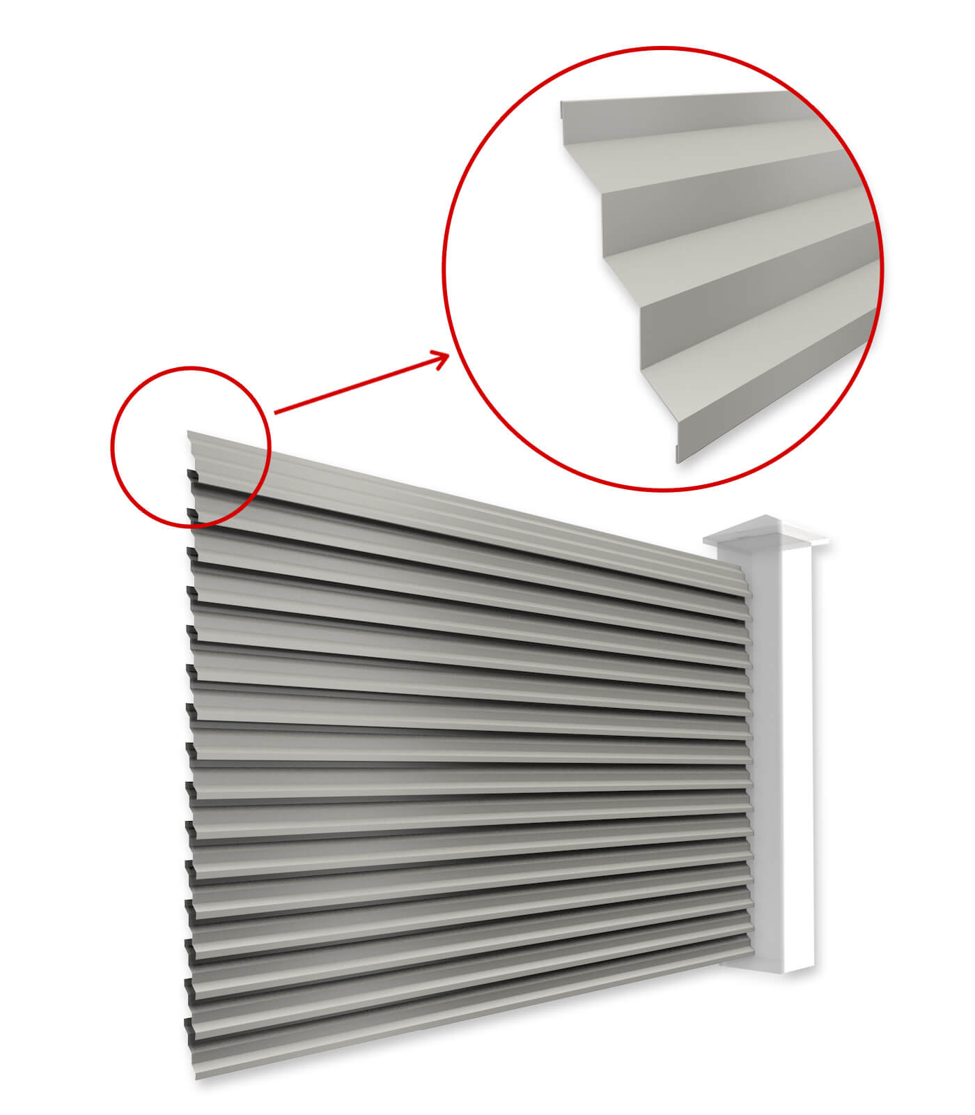 Ламели Елочка для забора-жалюзи в Кызылорде