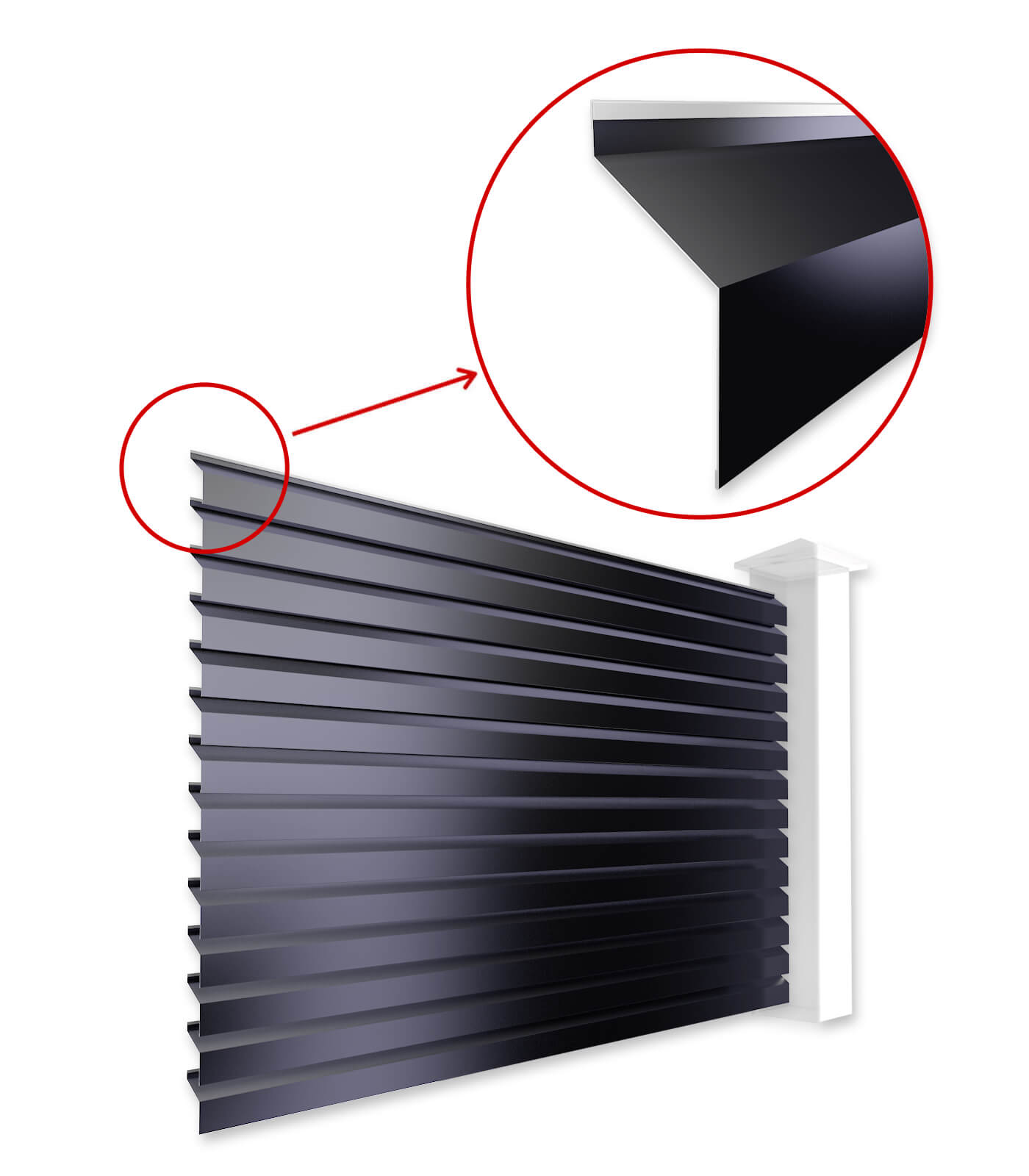 Ламели Жалюзи ХАЙ ТЕК для забора-жалюзи в Кызылорде