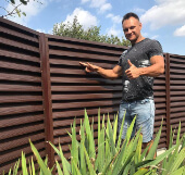 Забор из металлического штакетника, Кызылординская область, Шиели