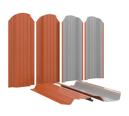 Металлоштакетник для забора П-образный Широкий в Кызылорде